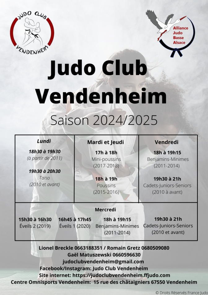 Image de l'actu 'Horaire saison 2024-2025'